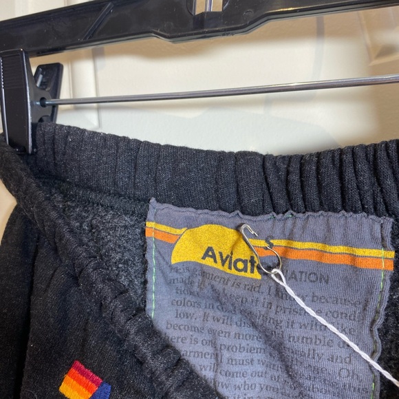 Aviator Nation Joggers with Pink and Blue Stripes - Picture 5 of 5